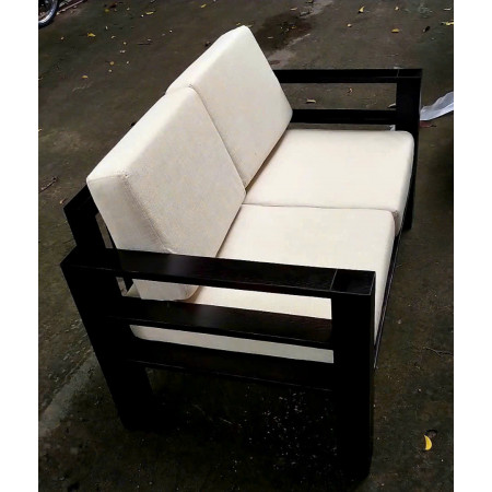 ChunKy Walnut : Ghế Sofa Đôi Gỗ Sồi Kèm Nệm